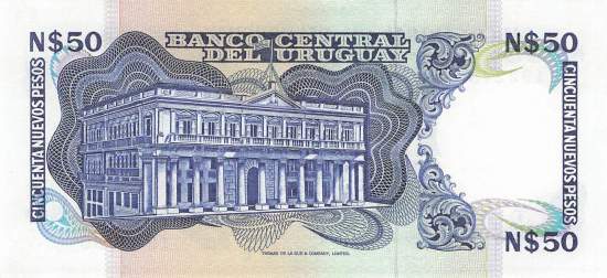 Uruguay 50 Pesos p61d 1989